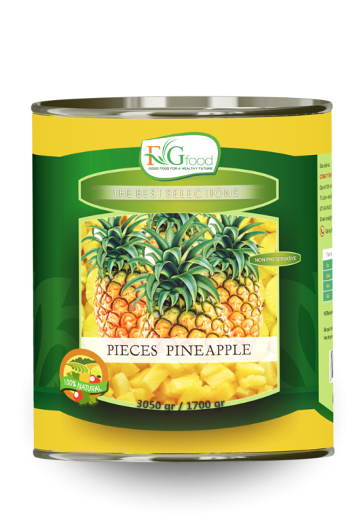 Canned Pineapple pieces A10/3Kg